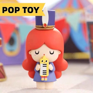 【ของแท้】ตุ๊กตาฟิกเกอร์ Mamiji Circus Series Popmart น่ารัก