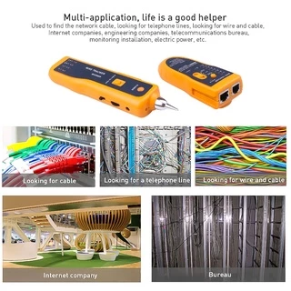 (หุ้นไทยพร้อม) Rj11 Rj45 Cat5 Cat6 อุปกรณ์ติดตามสายโทรศัพท์ Toner Ethernet Lan เครือข่ายสายเคเบิ้ลหูฟัง