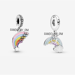 (พร้อมส่ง)Pandora Rainbow Silver charm ชาร์มสายรุ้ง ชาร์ม Pandora ของเเท้100%