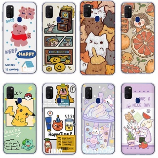 Samsung Galaxy M01 M10 M11 M21 เคส TPU นิ่ม ซิลิโคน ป้องกัน เคสโทรศัพท์