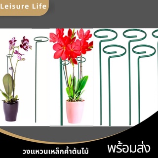 LeisureLife วงแหวนเหล็กค้ำต้นไม้,วงแหวนโลหะสำหรับปลูกต้นไม้ในสวนรองรับไม้พุ่มเดี่ยวสำหรับพืชดอกกุหลาบ บอน อื่นๆ