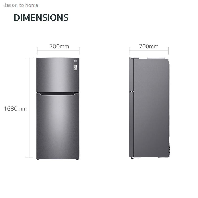 LG ตู้เย็น 2 ประตู รุ่น GN-B422SQCL ขนาด 14.2 คิว ระบบ Smart Inverter Compressor