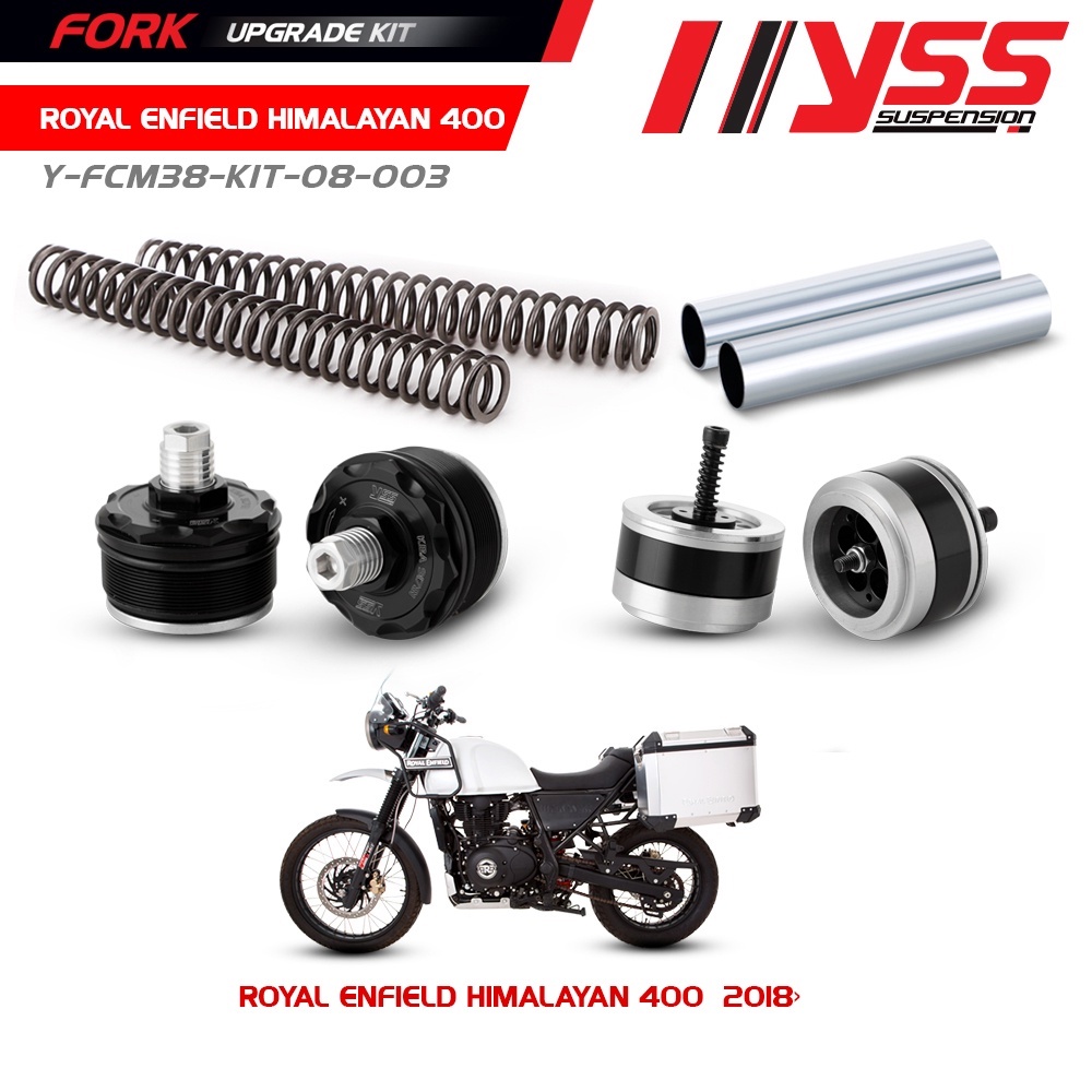 โช้คหลัง YSS รุ่น Top line และ ชุดอัพเกรดโช้คหน้า (FORK UPGRADE KIT) สำหรับ ROYAL ENFIELD HIMALAYAN 