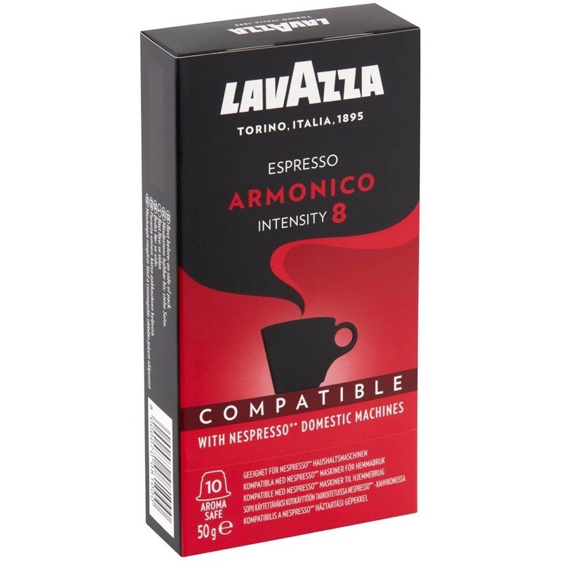 Lavazza Espresso Capsulesแคปซูลกาแฟจากอิตาลีใช้กับเครื่องชงกาแฟ Nespressoบรรจุ 10 แคปซูล