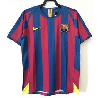 เสื้อกีฬาแขนสั้น ลายทีมชาติฟุตบอล Barcelona 0506 S-XXL คุณภาพสูง AAA