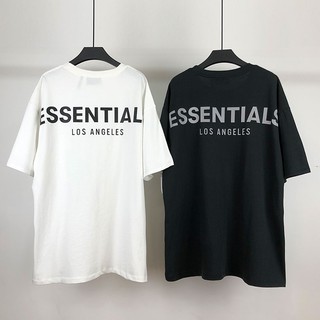 M ขาวพร้อมส่ง Fear of god FOG  limited 3M reflective black and white t-shirt