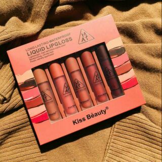 Kiss Beauty 
Long lasting waterproof ❤️
Liquid lipgloss