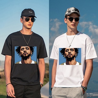 เสื้อฮิปฮอปฤดูร้อน CX J.Cole ดาวโปสเตอร์เสื้อวินเทจเสื้อผ้าเสื้อยืดสําหรับผู้ชายผู้หญิงท็อปส์ซู &lt;i1