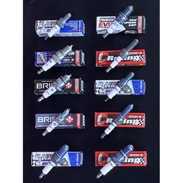หัวเทียน BRISKสำหรับรถมอเตอร์ไซด์HONDA WAVE 110i WAVE125i Spark Plug(C01RA,8X21ROA,SZ01RA,SGL01ROAA)