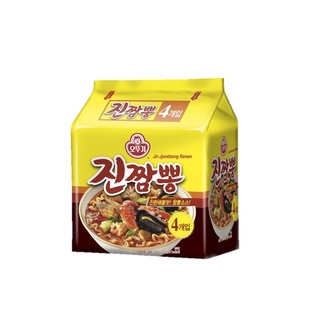 โอโตกิ จิน จัมปง ราเม็ง แพ็ค 4 ซอง / Ottogi Jin Jjambbong Ramen 130 g. Pack 4