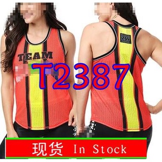 เสื้อผ้าผู้หญิง zumba เสื้อยืด ใส่ออกกําลังกาย Z1T0 2387