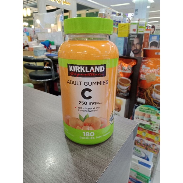 Kirkland Signature Vitamin C 250mg.Adult 180Gummiesของแท้นำเข้าจาก USA กัมมี่วิตามิน รสส้ม