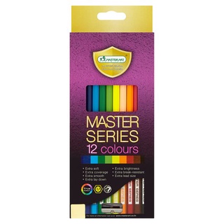 ถูกที่สุด✅ มาสเตอร์อาร์ต ดินสอสี 12 สี รุ่นมาสเตอร์ซีรี่ย์ 1 กล่อง Master Art Master Series 12 Colours Coloured Pencils