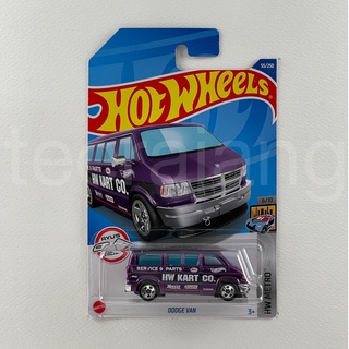 Hotwheels DODGE VAN (Violet color and HW KART CO pattern)