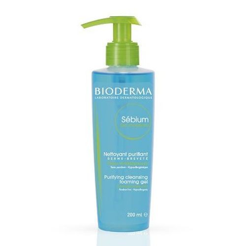 BIODERMA Sebium Gel Moussant ผลิตภัณฑ์ทำความสะอาดผิวหน้า 200ml ราคา ถูกที่สุด ดีลบีเคเค แกลเลอรีภาพที่ 2