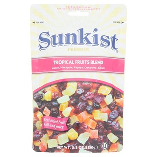 🚚💨พร้อมส่ง!! ซันคิสท์ พรีเมี่ยม ทรอปิคอล ฟรุ๊ต เบลนด์ 150กรัม Sunkist Premium Tropical Fruits Blend 150g