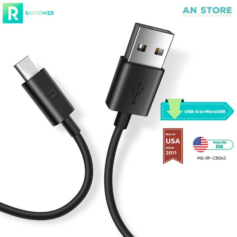 RAVPower RP-CB043 สายชาร์จ Micro USB