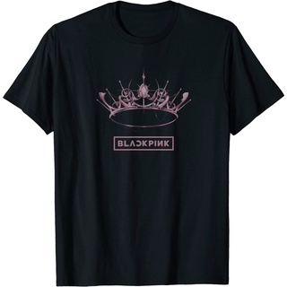 เสื้อยืด พิมพ์ลายมงกุฎ Blackpink The Album
