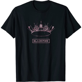 เสื้อยืดคอกลมเสื้อยืด พิมพ์ลายมงกุฎ Blackpink The AlbumS-4XL