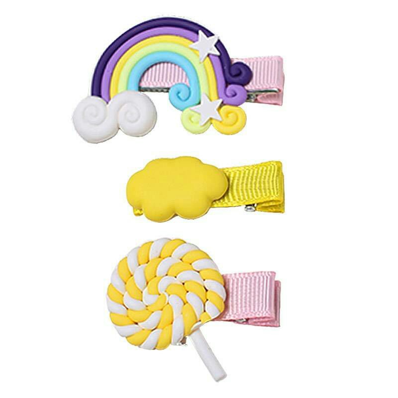 GIU-กิ๊ปลูกกวาดสายรุ้ง สีพาสเทล🌈