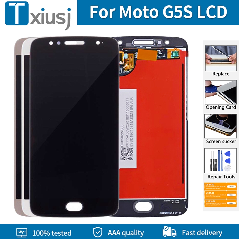 หน้าจอ Lcd 5.2 นิ้วสําหรับ Motorola Moto G5S Xt1793 Xt1794 Xt1792 หน้า ...