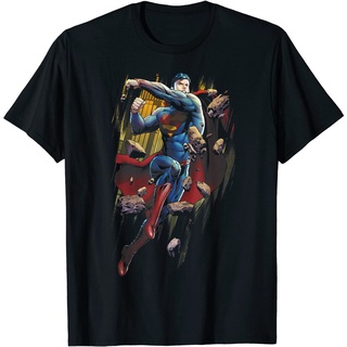 ผ้าฝ้ายคอกลมเสื้อยืด ลาย Superman Flying Determination สไตล์วินเทจ คลาสสิก เรโทร สําหรับผู้ชาย และผู้หญิง - เสื้อยืด - U