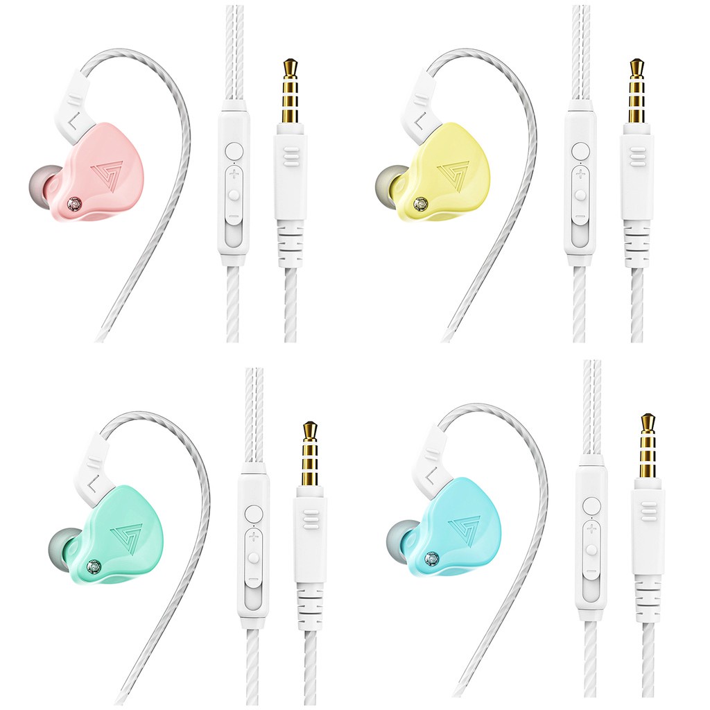 Qkz AK6-X หูฟังอินเอียร์ ไดนามิก พร้อมไมโครโฟน พร้อมเบส