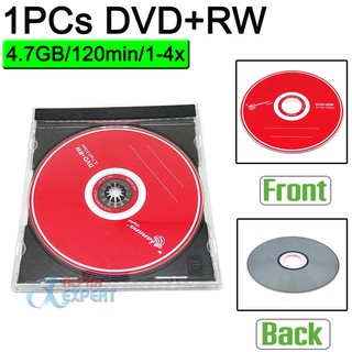 1PCs DVD+RW  Blank discs Recordable Rewritable compact disc 4.7GB/120min/1-4x  DVD+RW BLANK Discs single Piece ( RED )