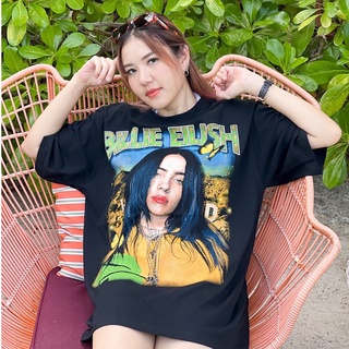 เสื้อยืดผ้าฝ้ายพิมพ์ลายขายดี BILLIE EILISH - UNISEX