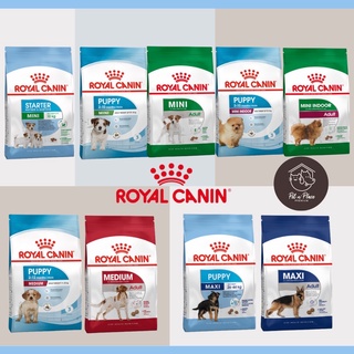 [4 Kg] Royal canin รอยัล คานิน อาหารสุนัข ชนิดเม็ด 3 - 4 Kg mini starter/mini puppy/mini adult/mini indoor adult/medium