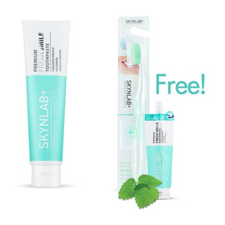 Skynlab Fresh Smile Toothpaste + Toothbrush green Set