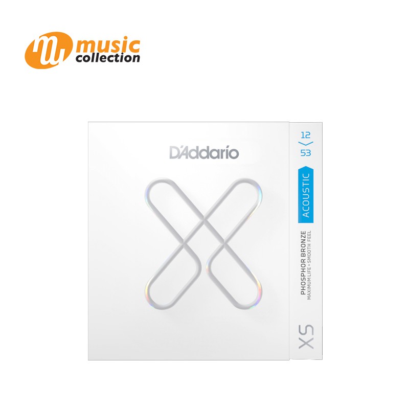 D'ADDARIO XS สายกีตาร์โปร่ง AC PHOS.BZ. 12-53 #XSAPB1253