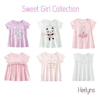 เสื้อเด็กผู้หญิง Sweet Girl Collection ผ้านุ่ม สวมใส่สบาย