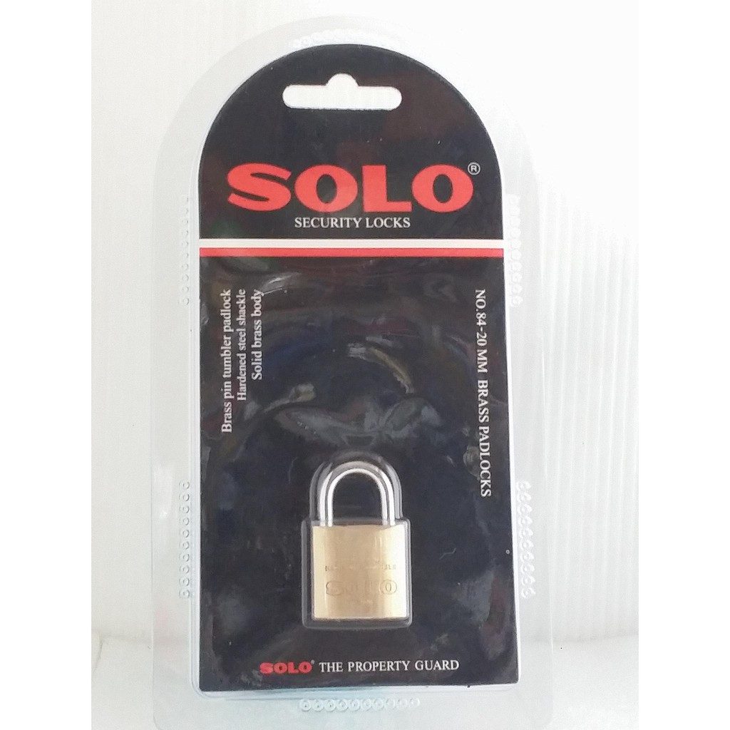 กุญแจ โซโล SOLO ขนาด 20 มิล สำหรับ ล็อค กระเป๋าเดินทาง