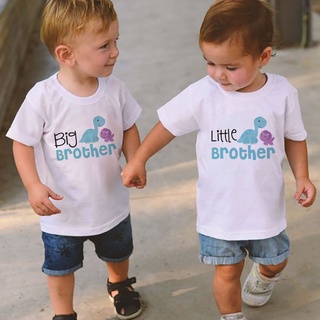 เสื้อยืดพิมพ์ลาย Big Brother Little Brother แฟชั่นสําหรับครอบครัว