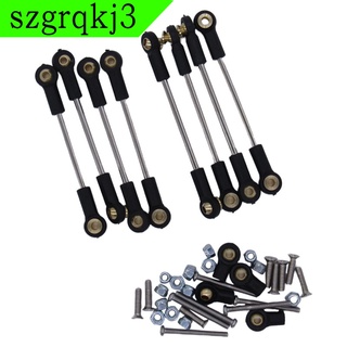 [LOWEST PRICE] 8pcs Aluminum Pull Rod Steering Servo Link Linkages Arm Tie Rod Ends Compatible with WPL B1 B14 B24 B24 C14 C24 1/16 RC Car Buggy