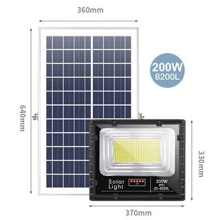 ไฟสปอตไลท์โซล่าเซลล์ รุ่นใหม่ JD88-L SERIES แสงขาว กันน้ำ IP67 มี 6 ขนาด 25W 40W 60W 100W 200W 300W
