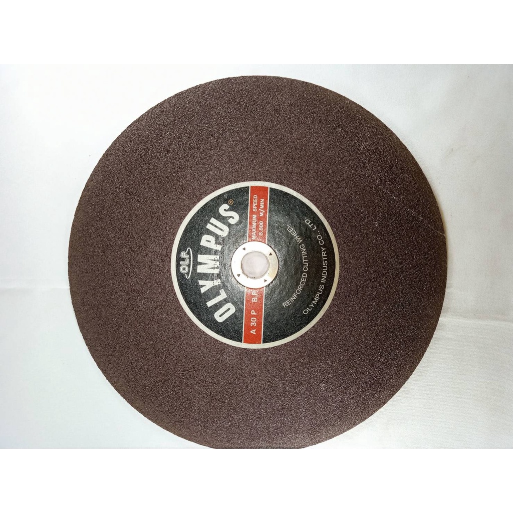 OLP OLYMPUSใบตัดเหล็ก 14"A30P B.F.maximum speed 3800 M/MIN(034771)
