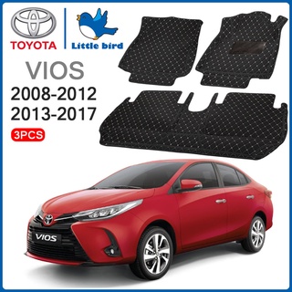 Little Bird พรมปูพื้นเข้ารูปรถยนต์ Toyota Vios พรมปูพื้นรถยนต์ พรมรถยนต์ การรับประกันคืนสินค้าภายใน7วัน พรมรถยนต์