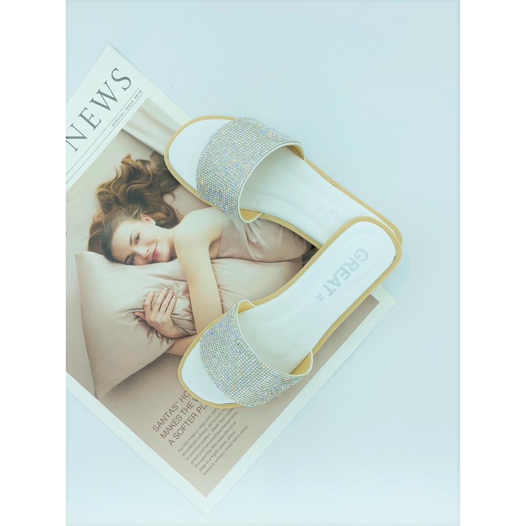 GREAT-A52 รองเท้าแตะ ไซส์ใหญ่ รองเท้าผู้หญิงไซส์ใหญ่ หนังนิ่ม สวมใส่สบาย ไม่กัดเท้า มีครบไซส์36-45