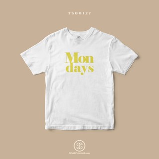 เสื้อยืดมงคลประจำวัน พิมพ์ลาย Mondays (TS00127) #SOdAtee #SOdAPrintinG