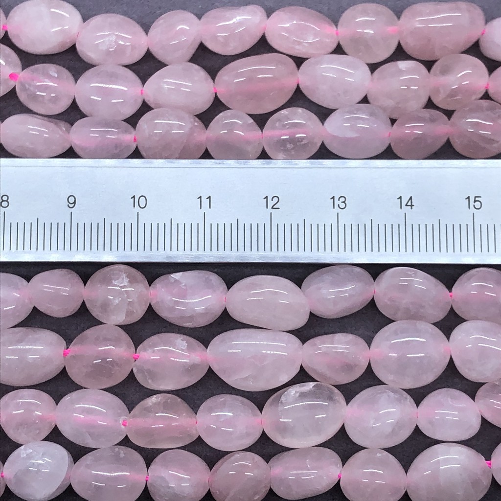 Rose Quartz Beads Natural Loose Stone Semi Precious รูปที่ 7