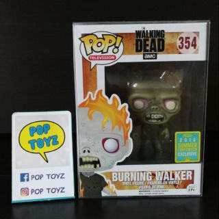 FUNKO POP WALKING DEAD BURNING WALKER 354 SDCC 2016 USA EXCLUSIVE ของแท้ งานเก่าหายาก แถมกล่องใส พร้อมส่งไม่ต้องพรีออเดอ