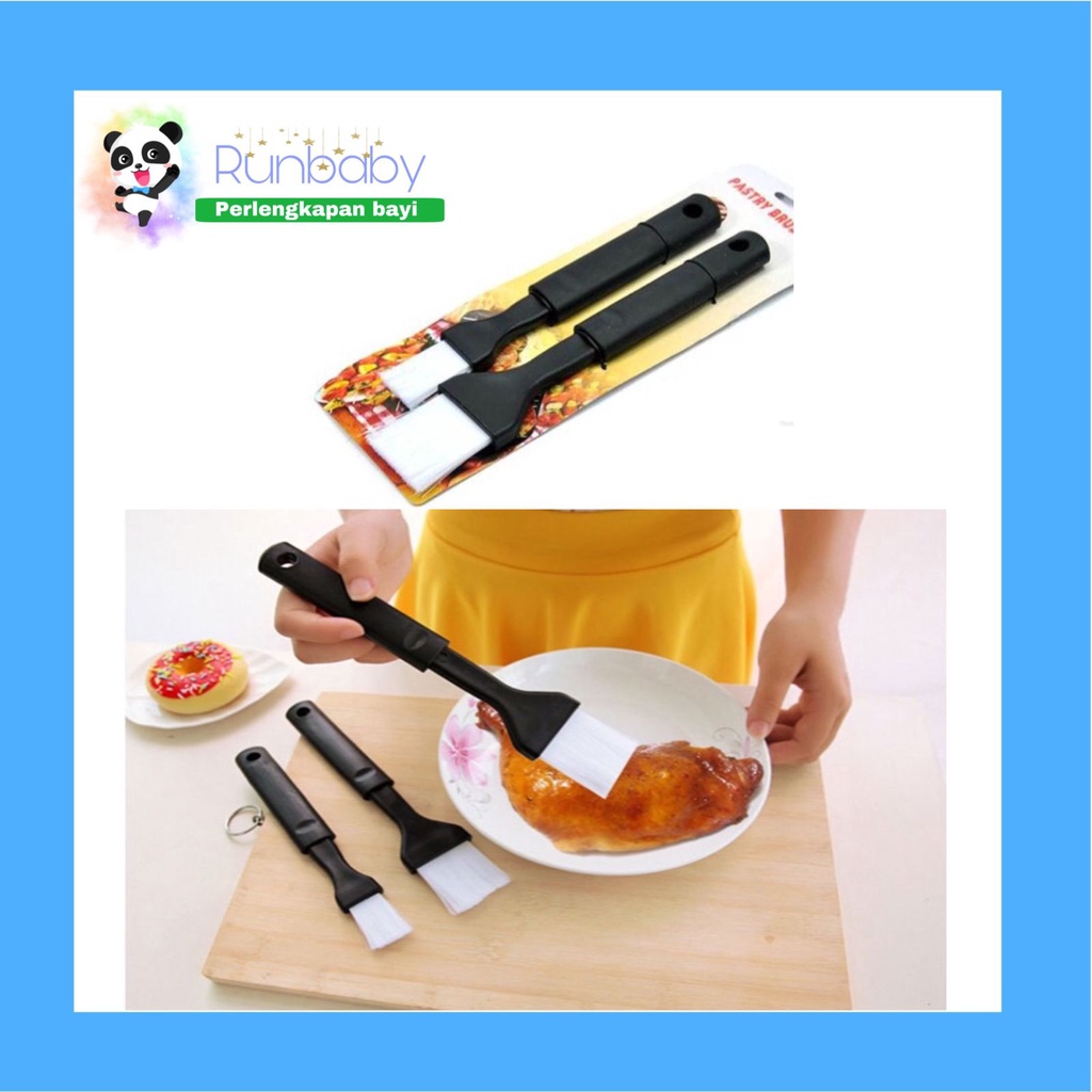 RUN298 2PC BRUSH SET สําหรับ BREAD / BBQ BRUSH / MULTIFUNCTIONAL GRILL BRUSH