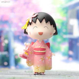 Figure ของสะสม โมเดลตัวการ์ตูน☢ญี่ปุ่นเชอร์รี่ขนาดเล็ก maruko kimono series 2 blind box สาวตุ๊กตาน่ารัก hand-made รถตกแต