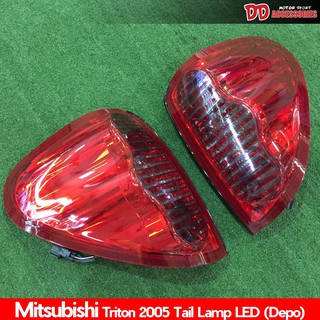 ไฟท้าย Triton 2005 2007 2009 2010 2012 2013 สี ดำแดง led eagle eye