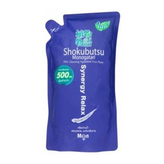 SHOKUBUTSU โชกุบุสซึ ครีมอาบน้ำ ฟอร์เมน สูตรผ่อนคลาย รีฟิล ขนาด 500 มล.