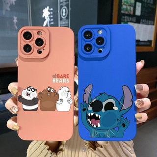 เคสโทรศัพท์มือถือ ขอบสี่เหลี่ยม ลาย Stitch Bears สําหรับ Realme C35 C11 2021 C12 C15 C21Y C25Y C25S Realme5 5i 6i 8 Pro