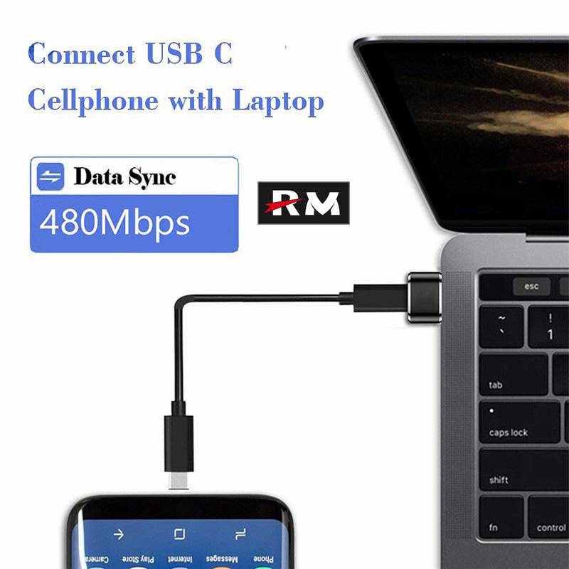 อะแดปเตอร์แปลงข้อมูล USB 3.0 เป็น USB C ตัวผู้ เป็น Type-C ตัวเมีย OTG OTG