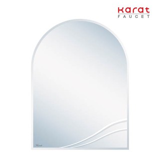 Karat Faucet กระจกเงา ทรงโค้ง ขนาด 45x60 ซม. แกะลาย รุ่น BW91A-50